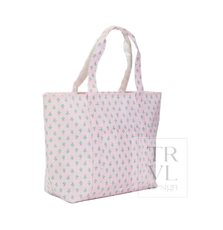 TRVL Petite Fleur Pink Jumbo Tote