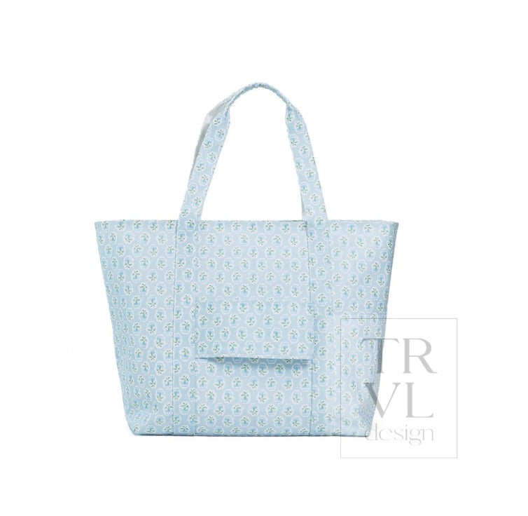 TRVL Petite Fleur Blue Jumbo Tote