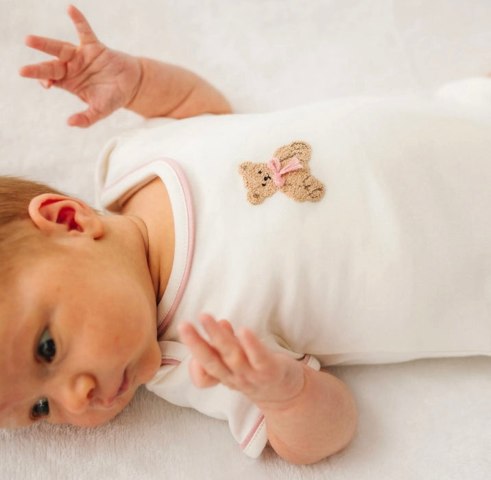 Bear Hugs Body Suit Dusty Rose