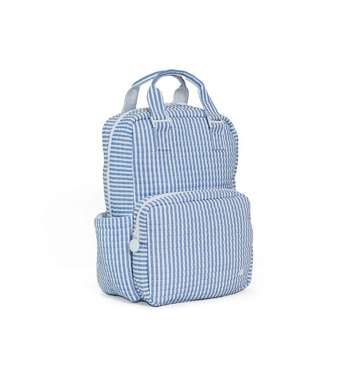 TRVL Quilted All you Need Bag - Chambray Stripe