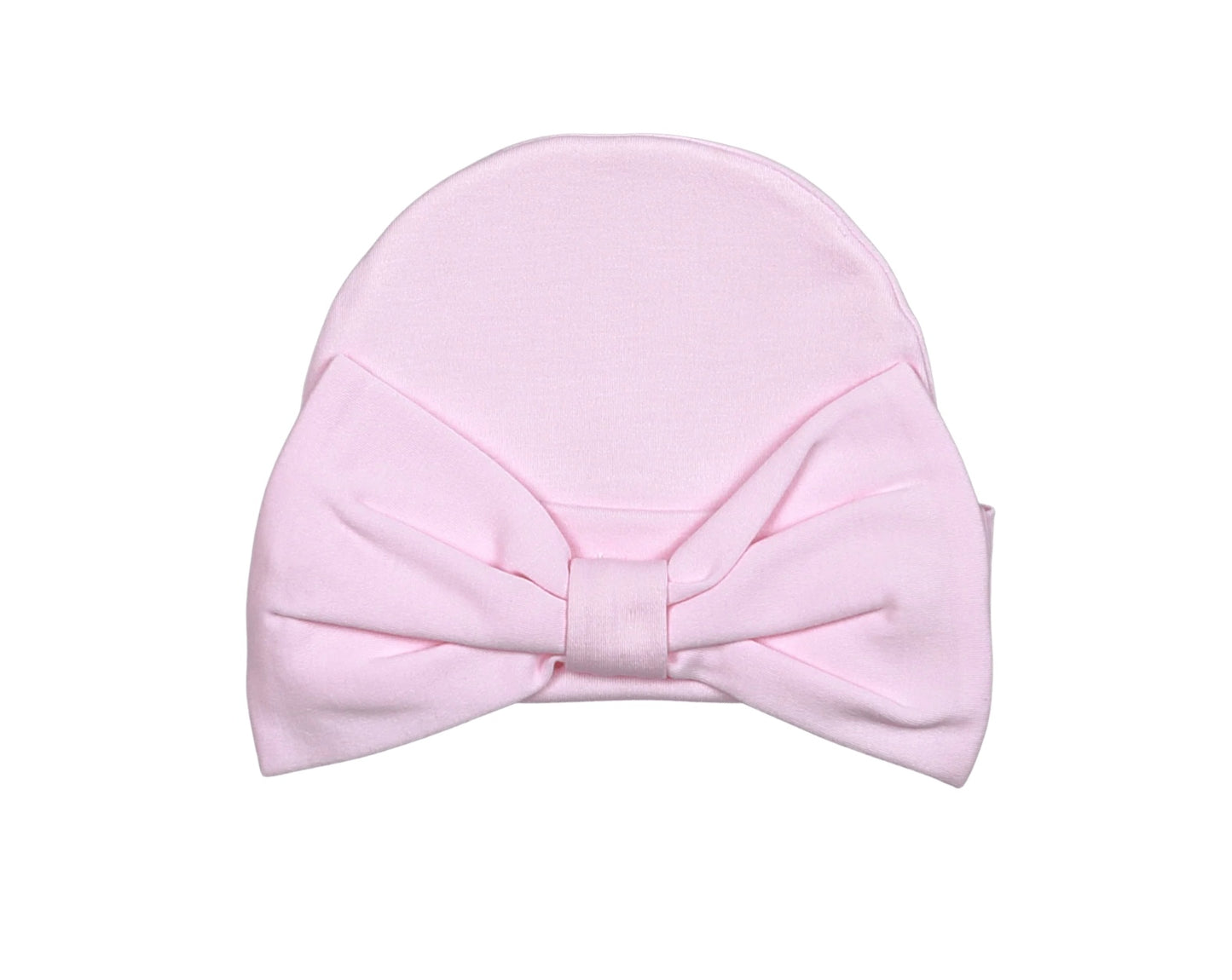Pink Pima Hat with Pink Bow