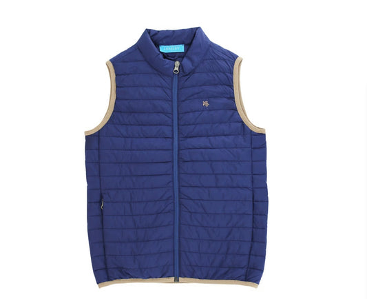 Quilted Vest - Navy