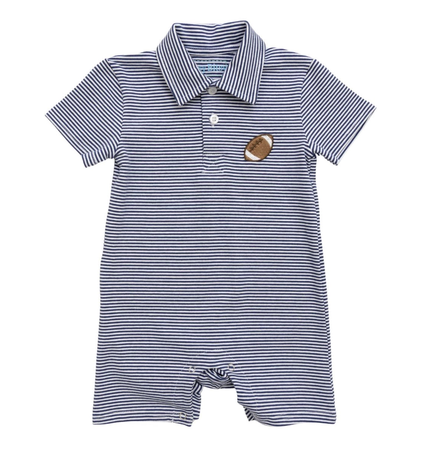Navy Game Day Romper