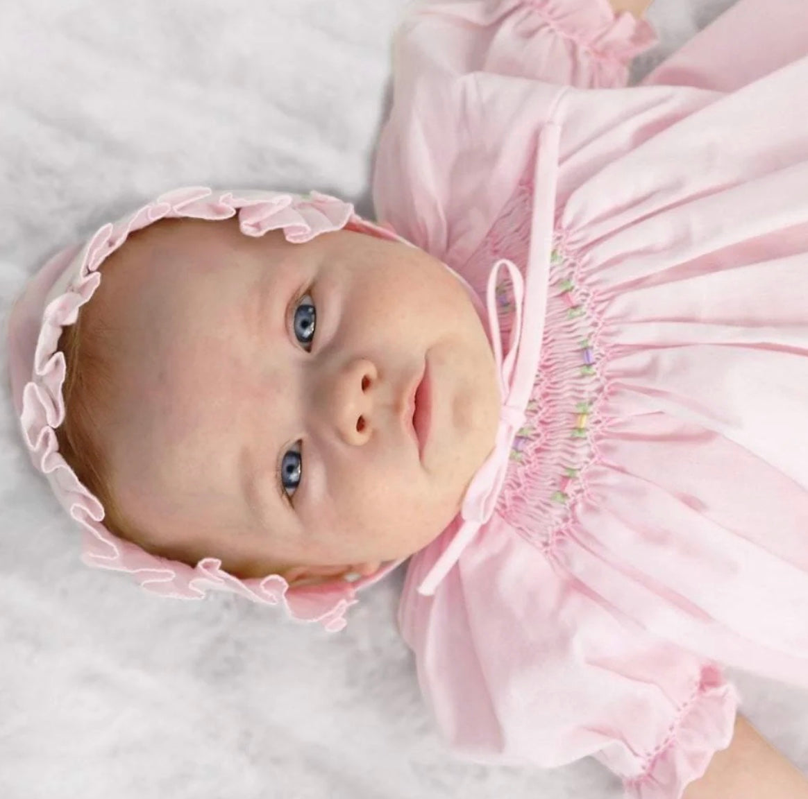 Sissy's Lavender Smocked Gown