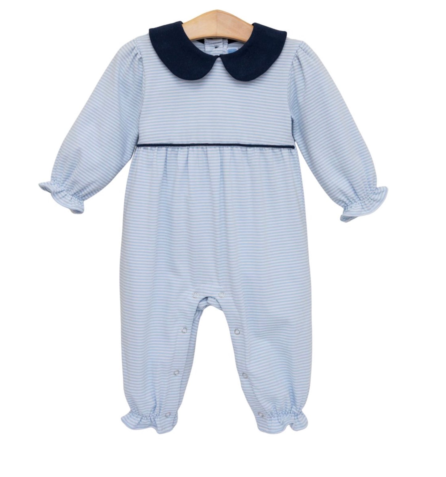 Kathrine Blue Stripe Romper
