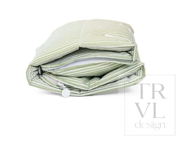 TRVL Nap Mat Pim Sage Stripe