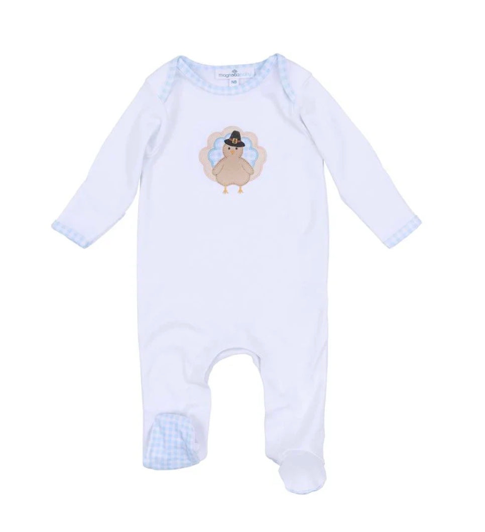 Pilgrim Pals Turkey Blue Footie