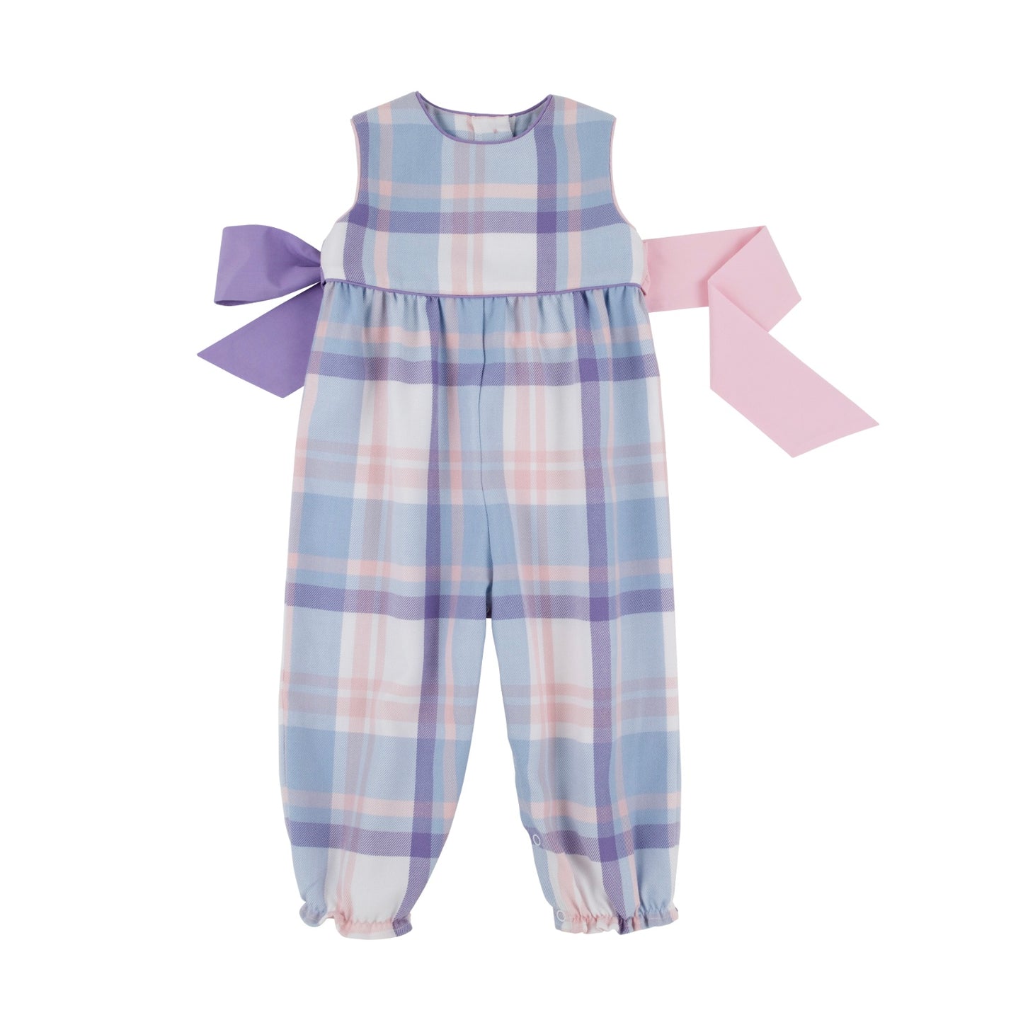 Rebecca Romper Pink/Purple Plaid