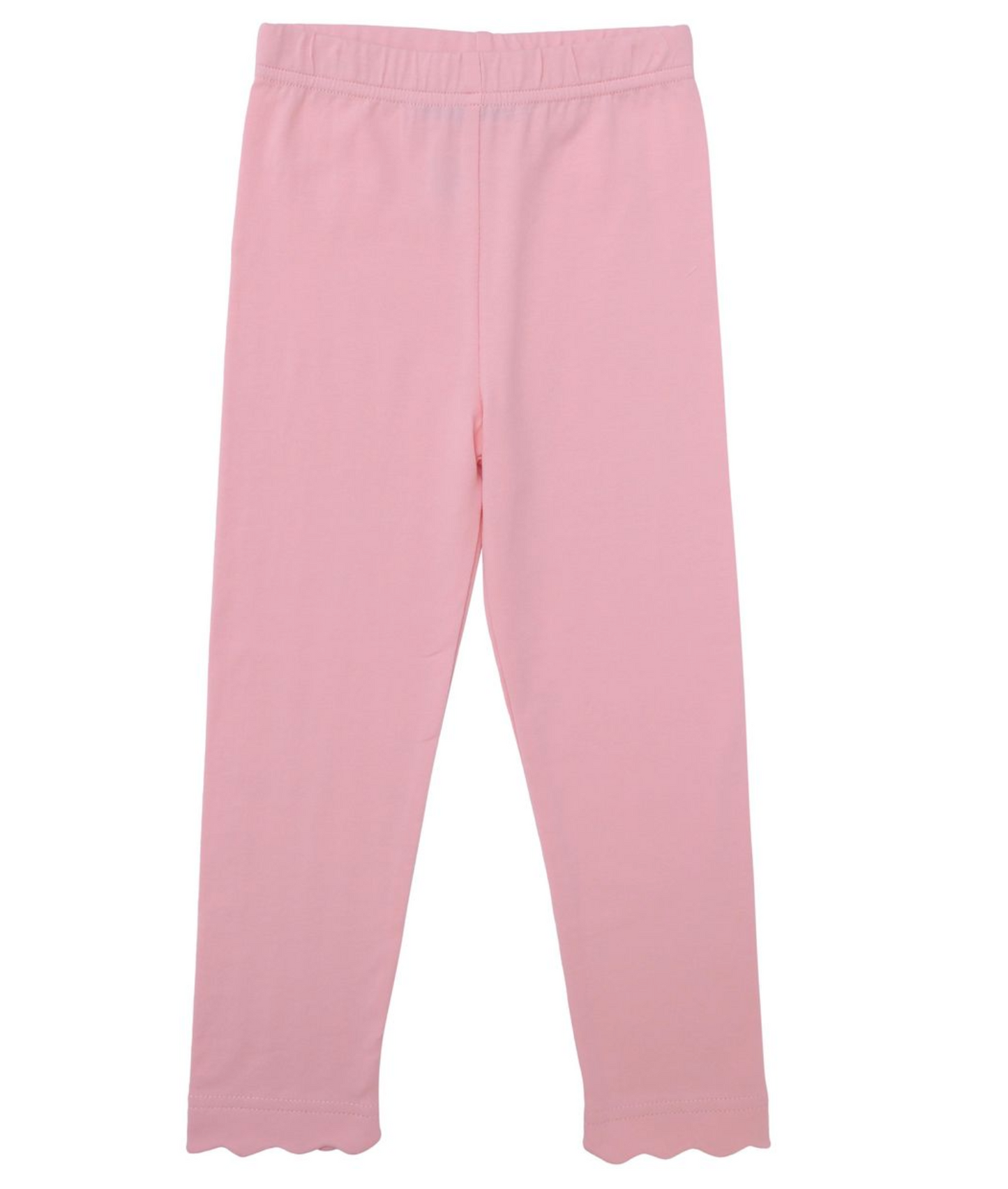 Trotter Street Pink Scalloped Leggings