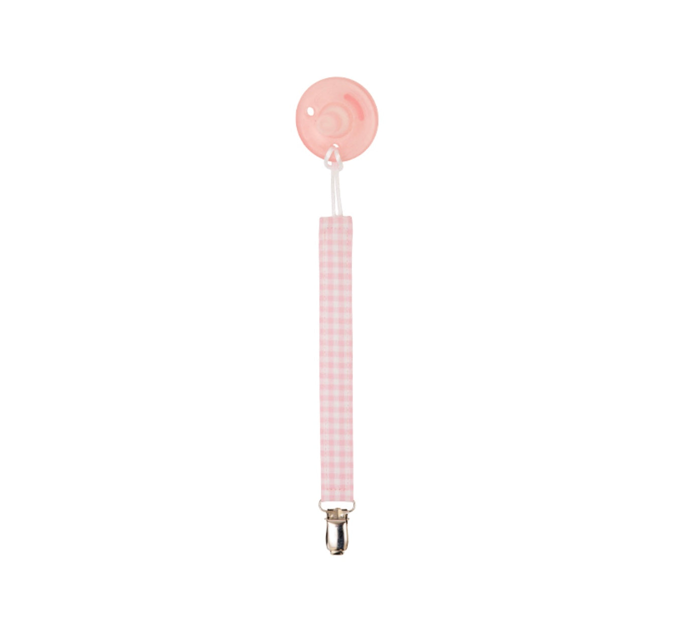 Parker Paci Clip Pink Gingham