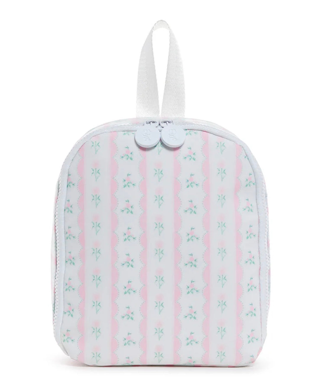TRVL Floral Ribbon Bring It Lunch Bag -Pink
