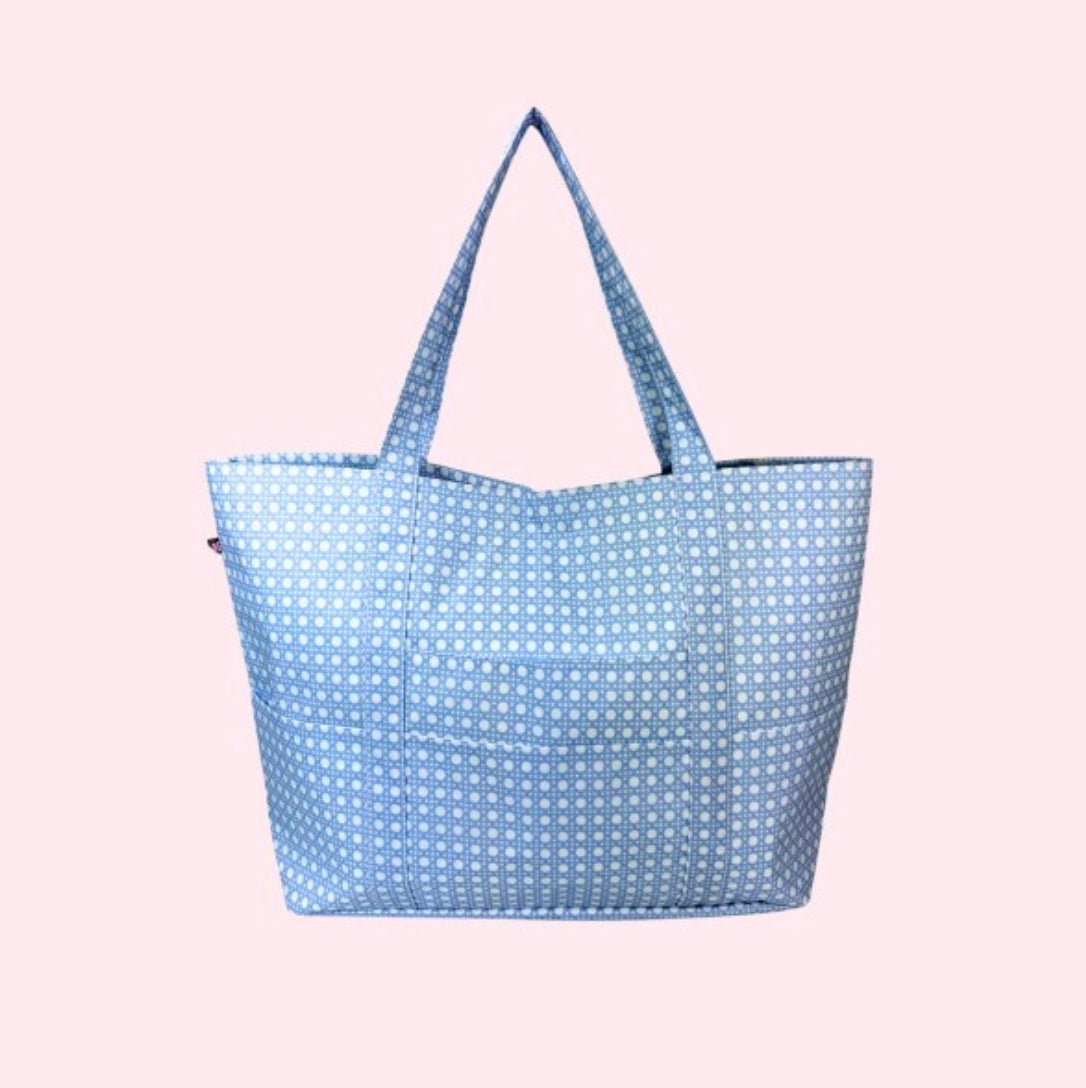 Baby Blue Bungalow Momma Tote