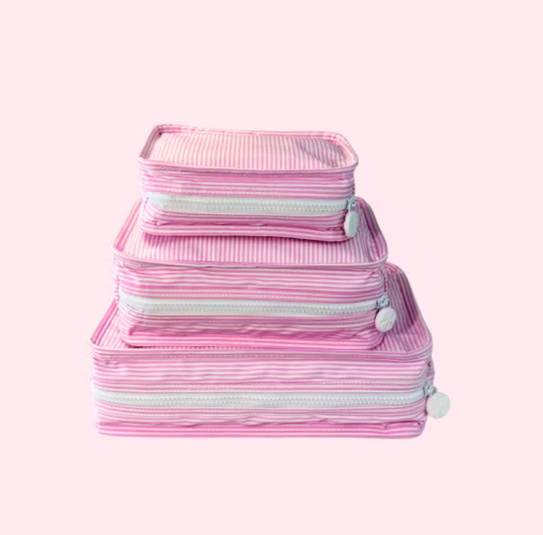 Pink Preppy Stripe Stacking Set