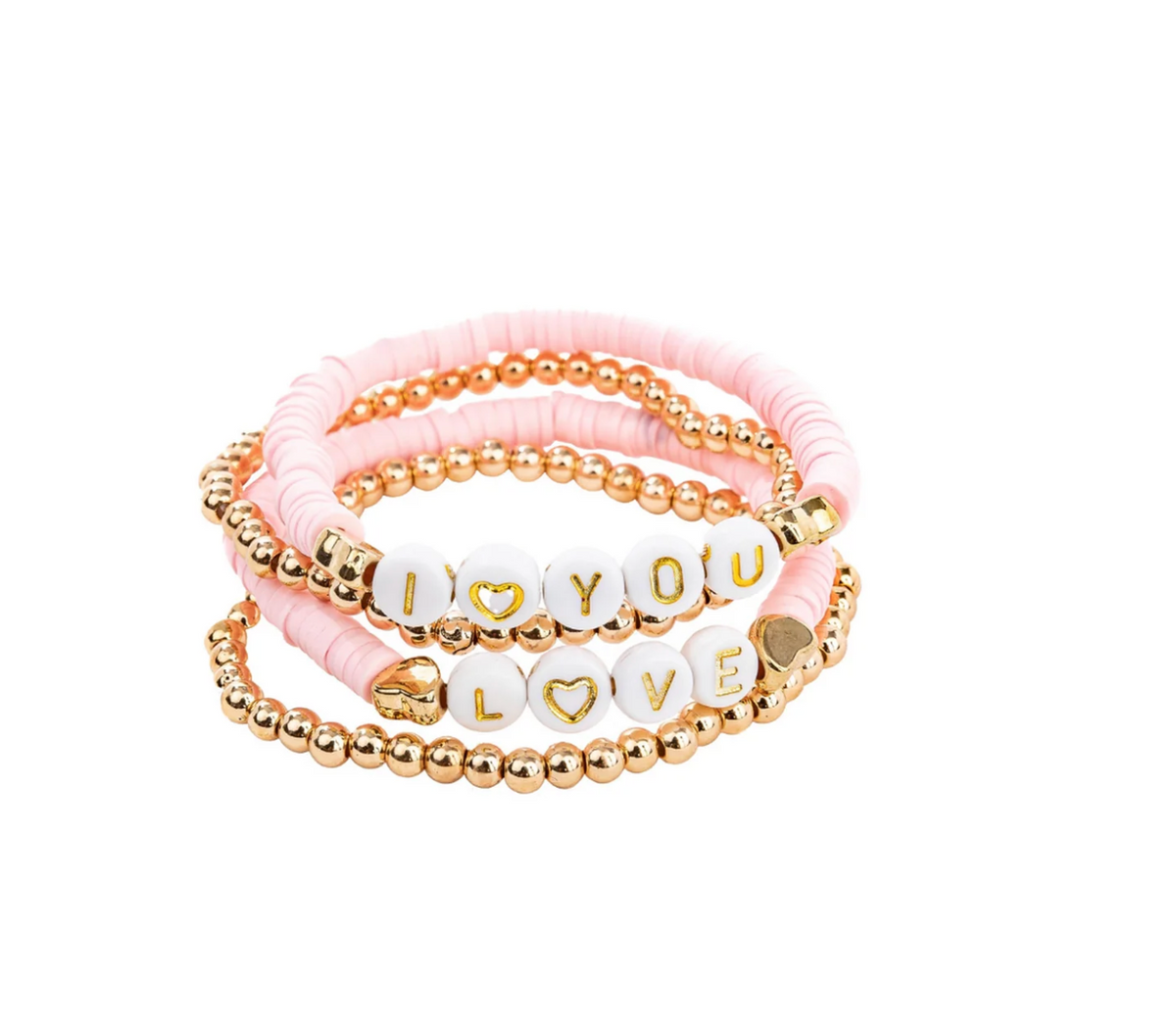 Pink Love Bracelet Set