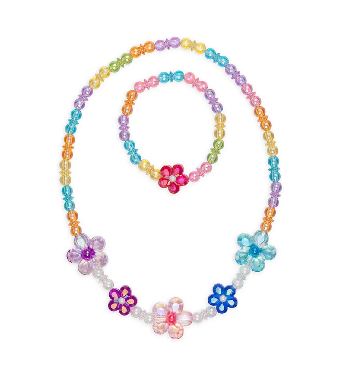 Blooming Beads Necklace and Bracelet Set