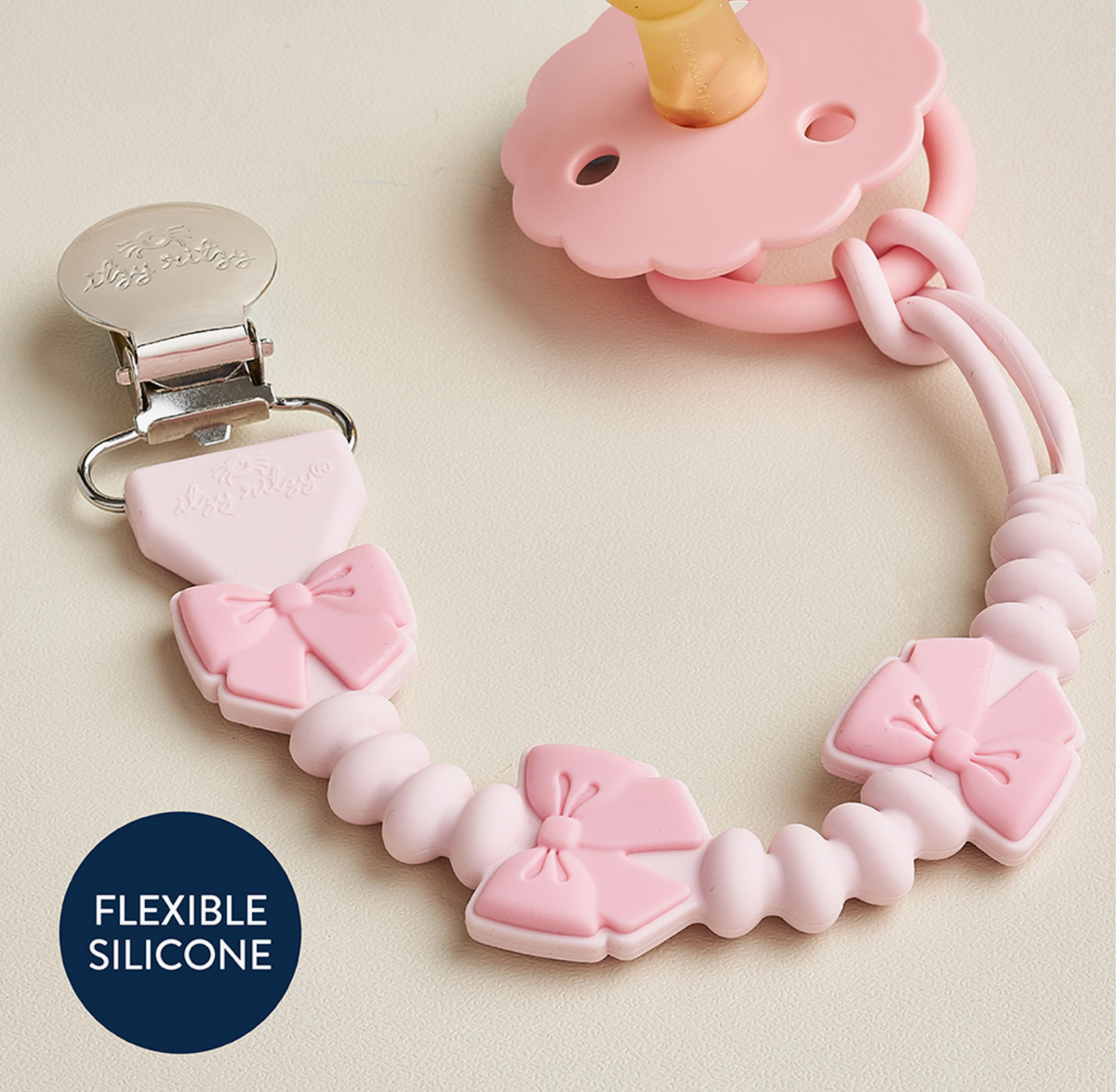 Itzy Bow Paci Clip
