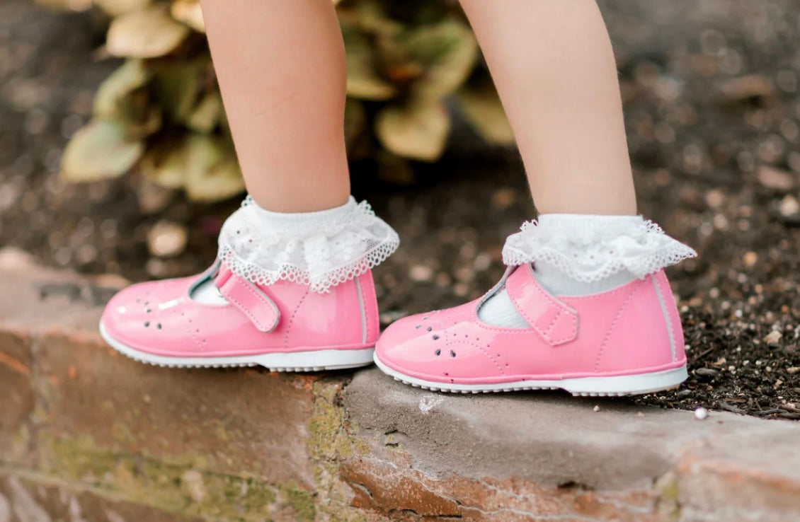 Birdie Shoe - Patent Malibu Pink
