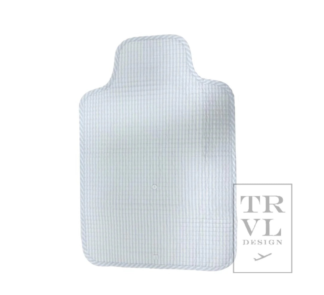 TRVL Quilted Changing Pad - Pimlico Stripe Blue