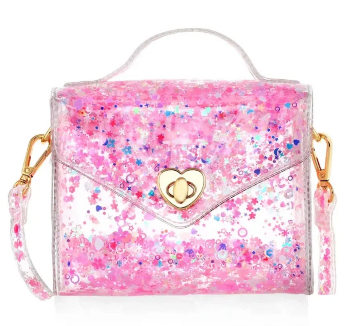 Gussie Pink Sparkle Handbag