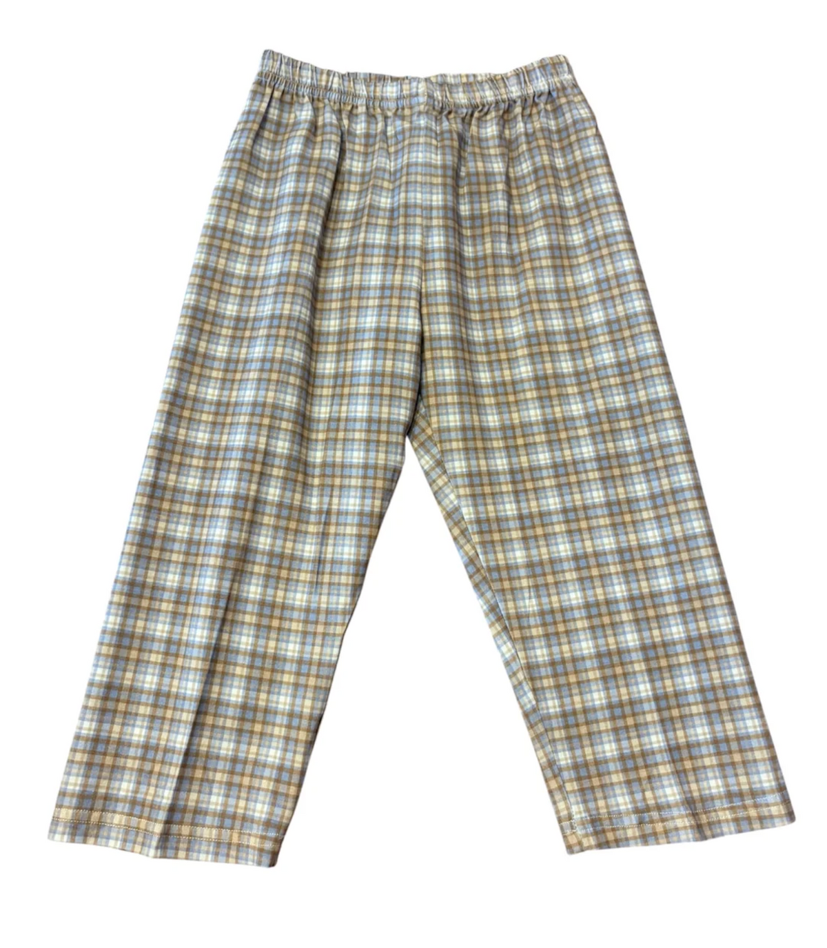 True Blue/Brown Plaid Pants
