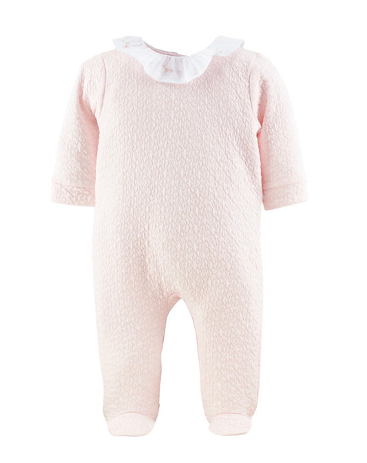 Baby Hearts Ruffle Collar Footie