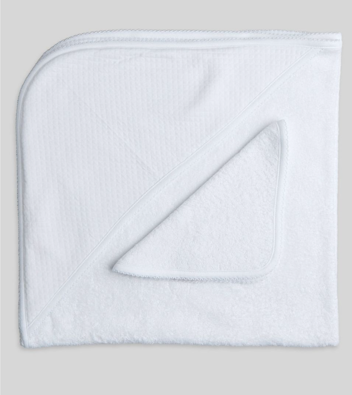 White Hood Quilted Towel