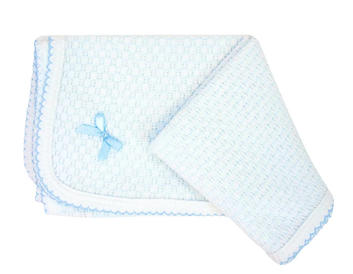PatyKnit Pinstripe Swaddle Blanket