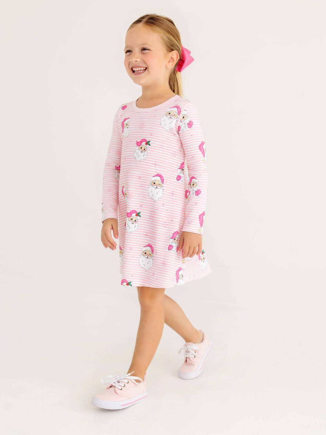 Polly Play Dress LS- Santa
