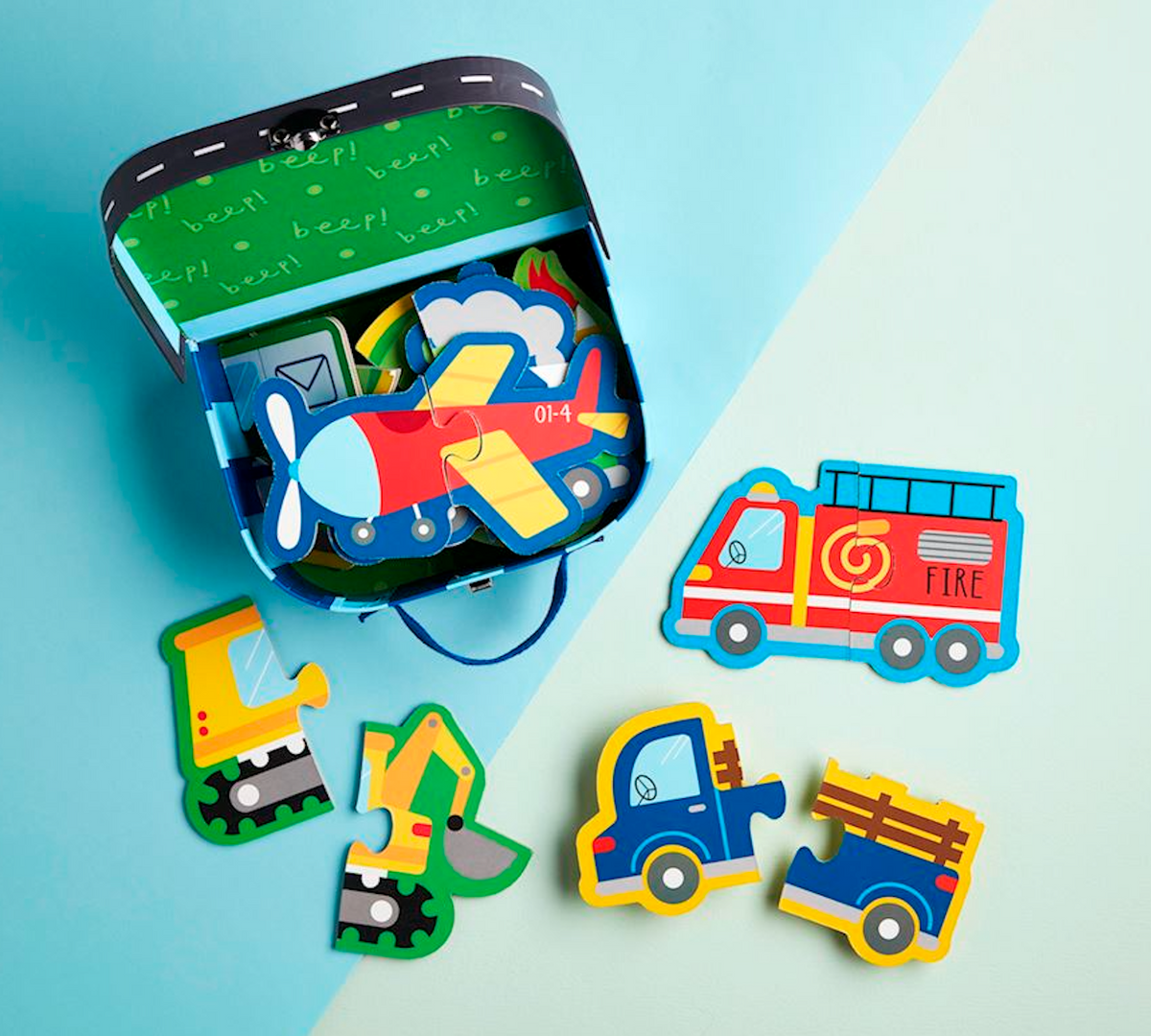 Transportation Puzzle Suitcase