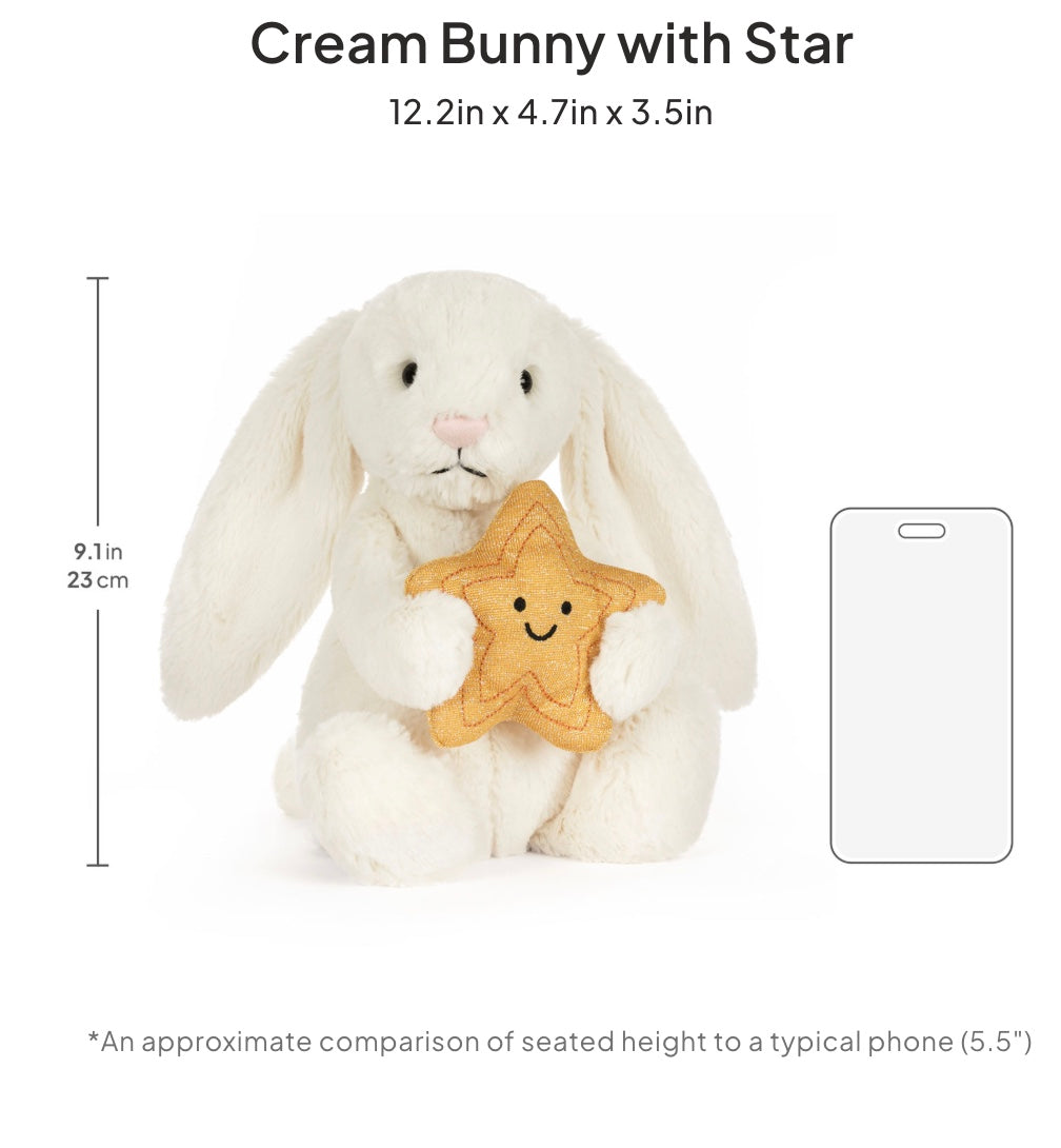 Cream Bunny with Star