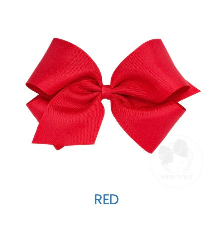 King Classic Grosgrain Hair Bow (plain wrap)