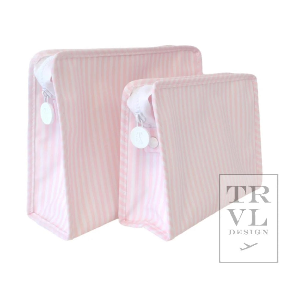 TRVL Pimlico Pink Stripe Large Roadie Bag