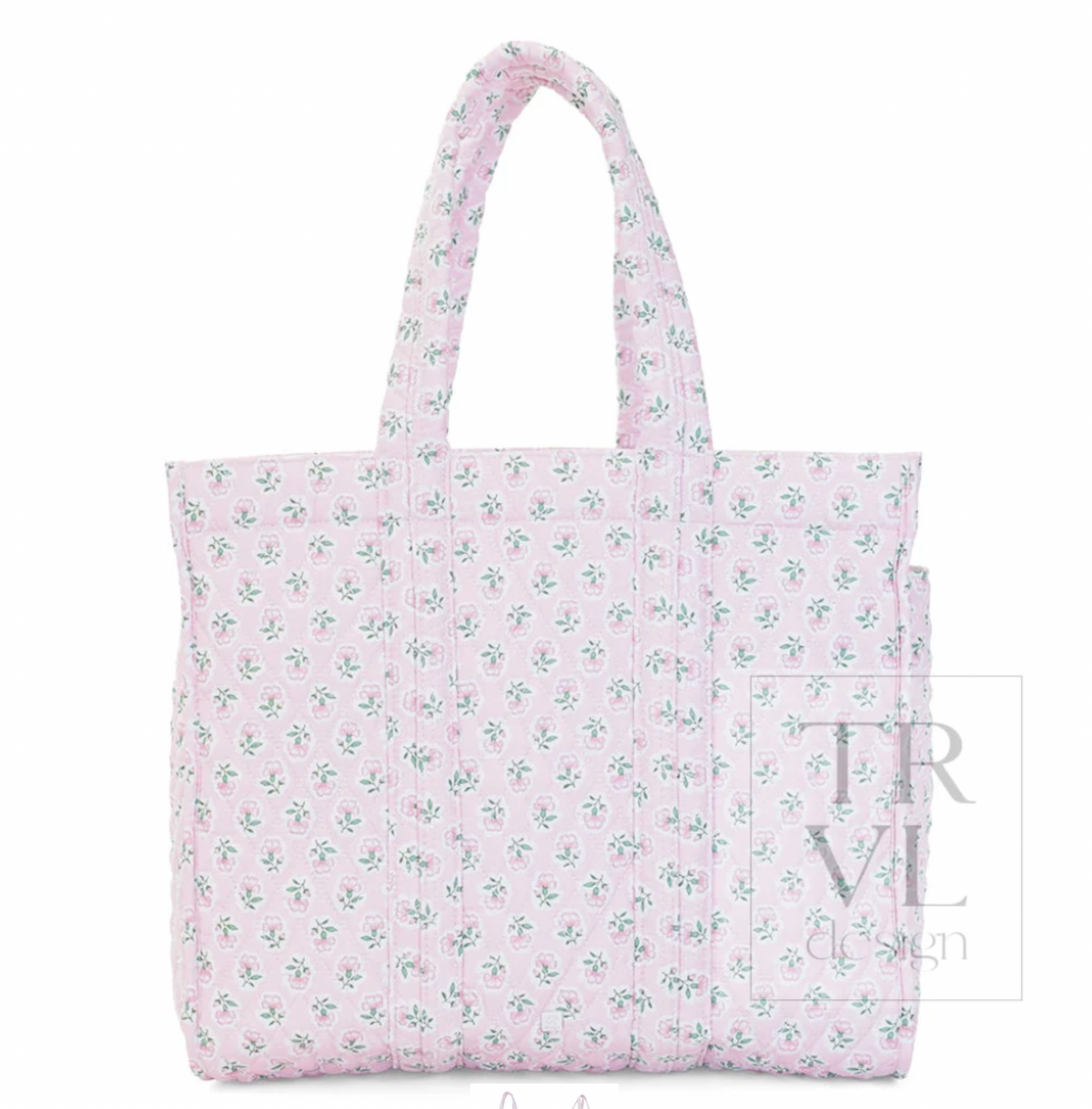 TRVL Petite Fleur Pink Quilted Go Go Tote