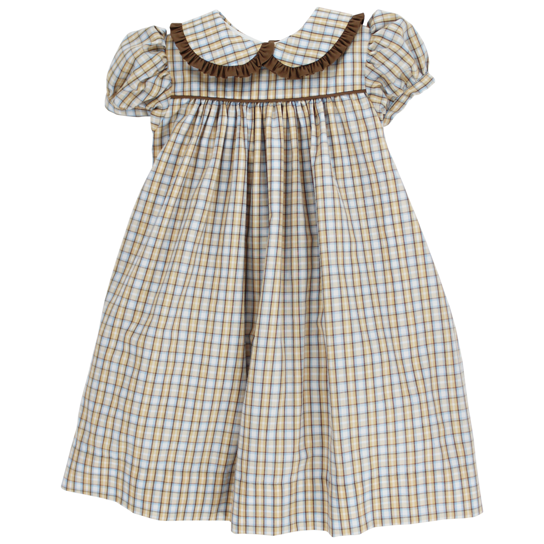 Pecan Plaid Float Dress