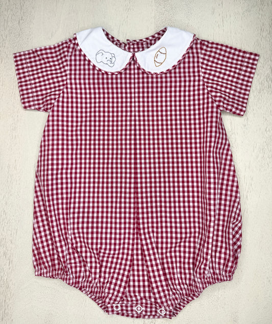 Crimson Gingham Bama Bubble