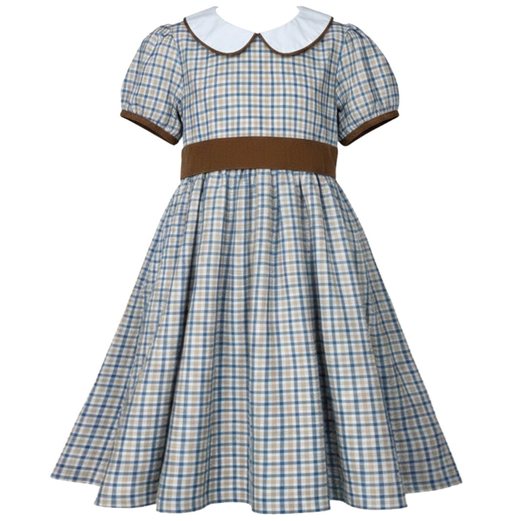 Nora's Plaid Sash Dress