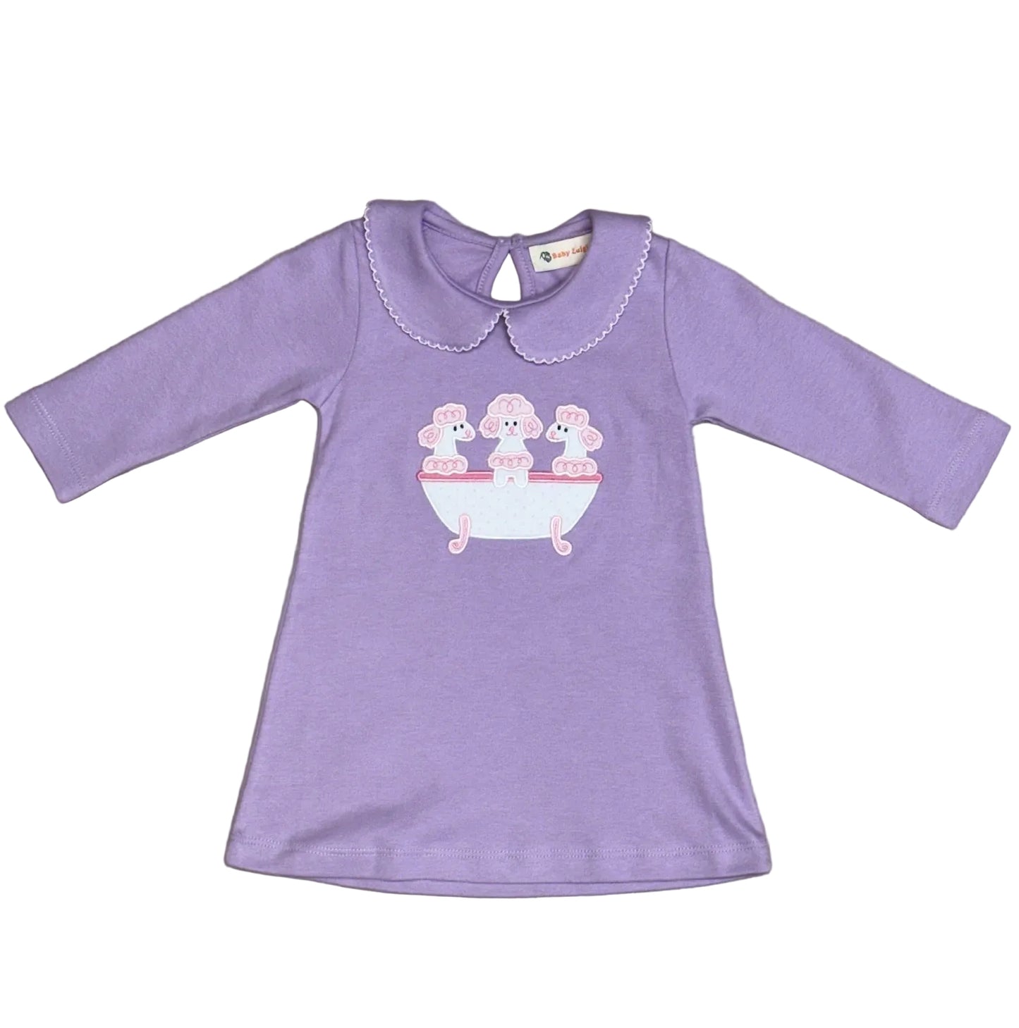 Lavender Poodle Dress