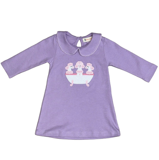 Lavender Poodle Dress