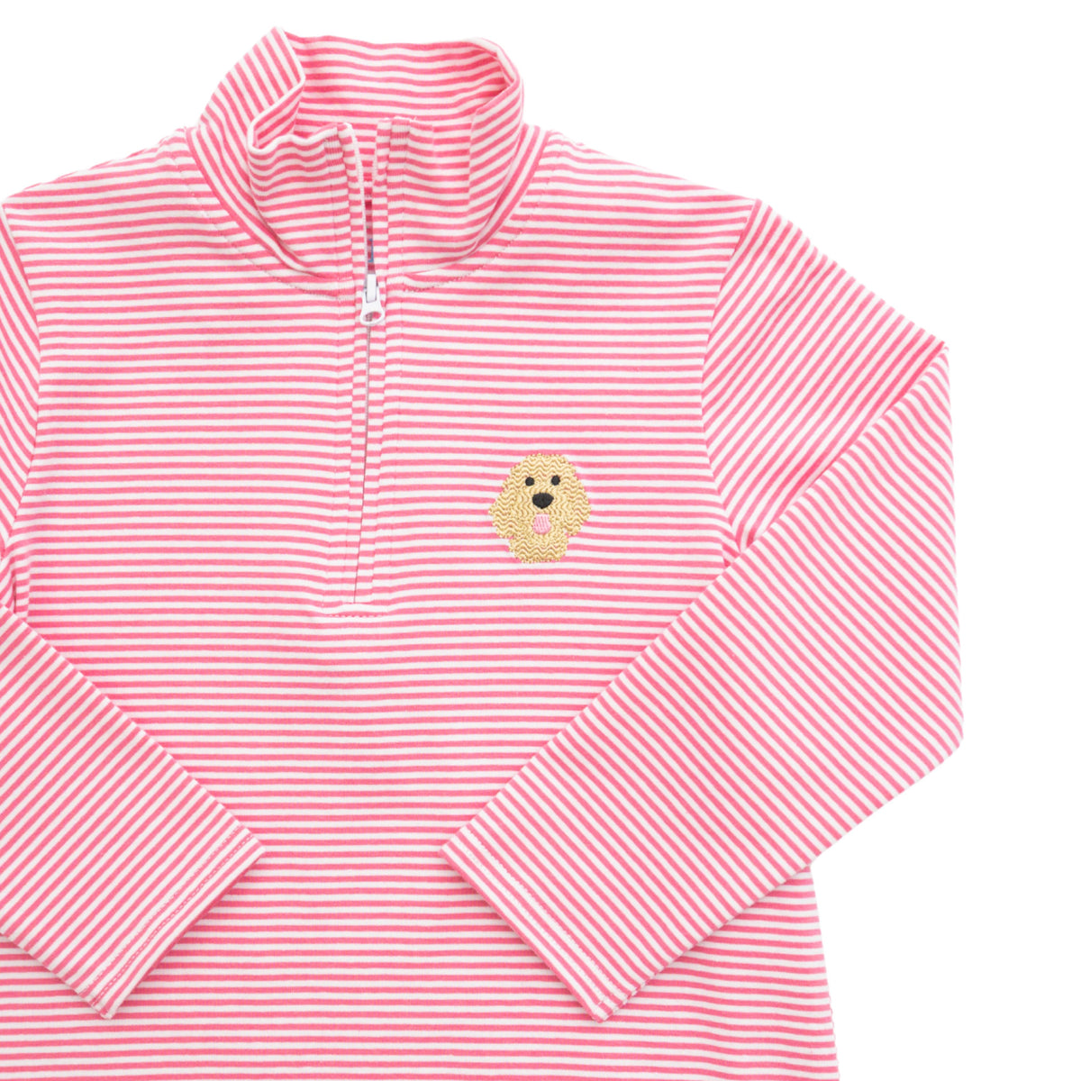 Dolly's Goldendoodle 1/4 Zip Ruffle Pullover
