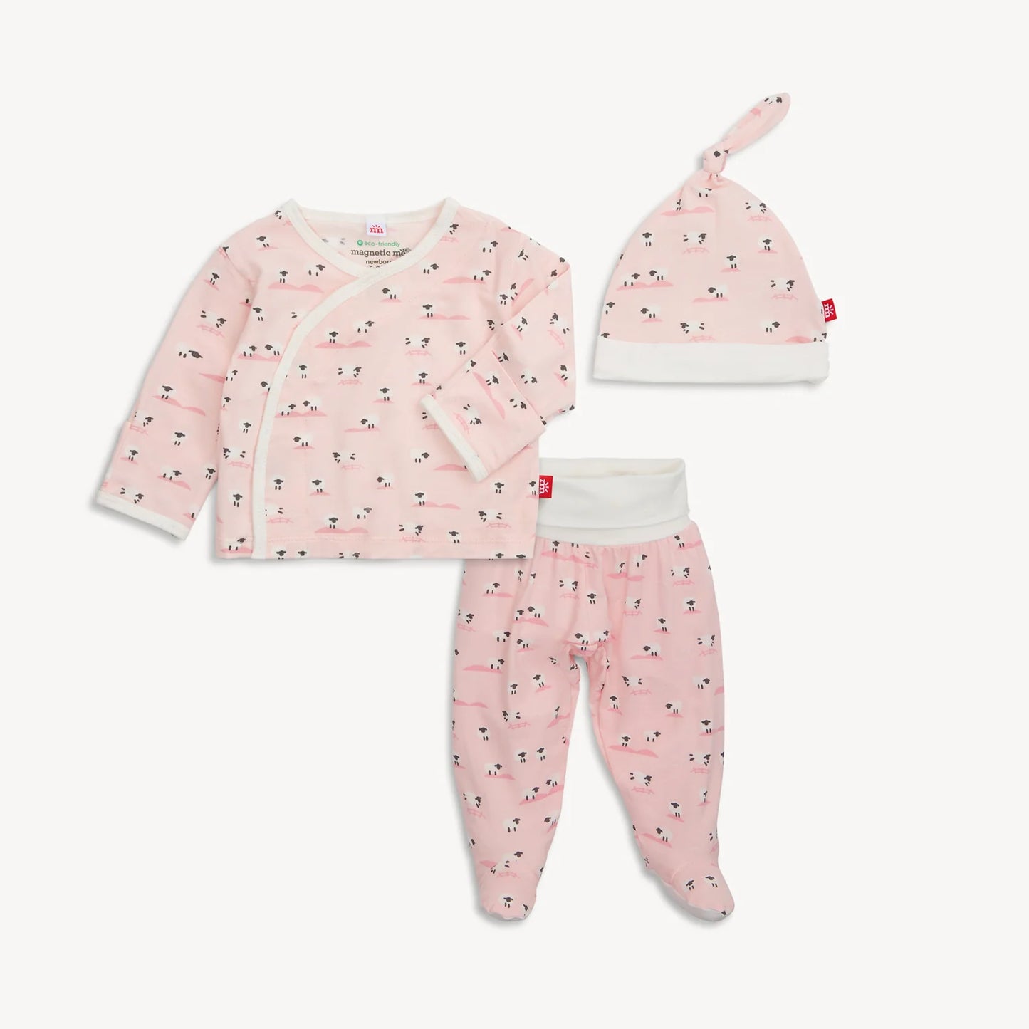 Baa Baa Kimono Set -Pink