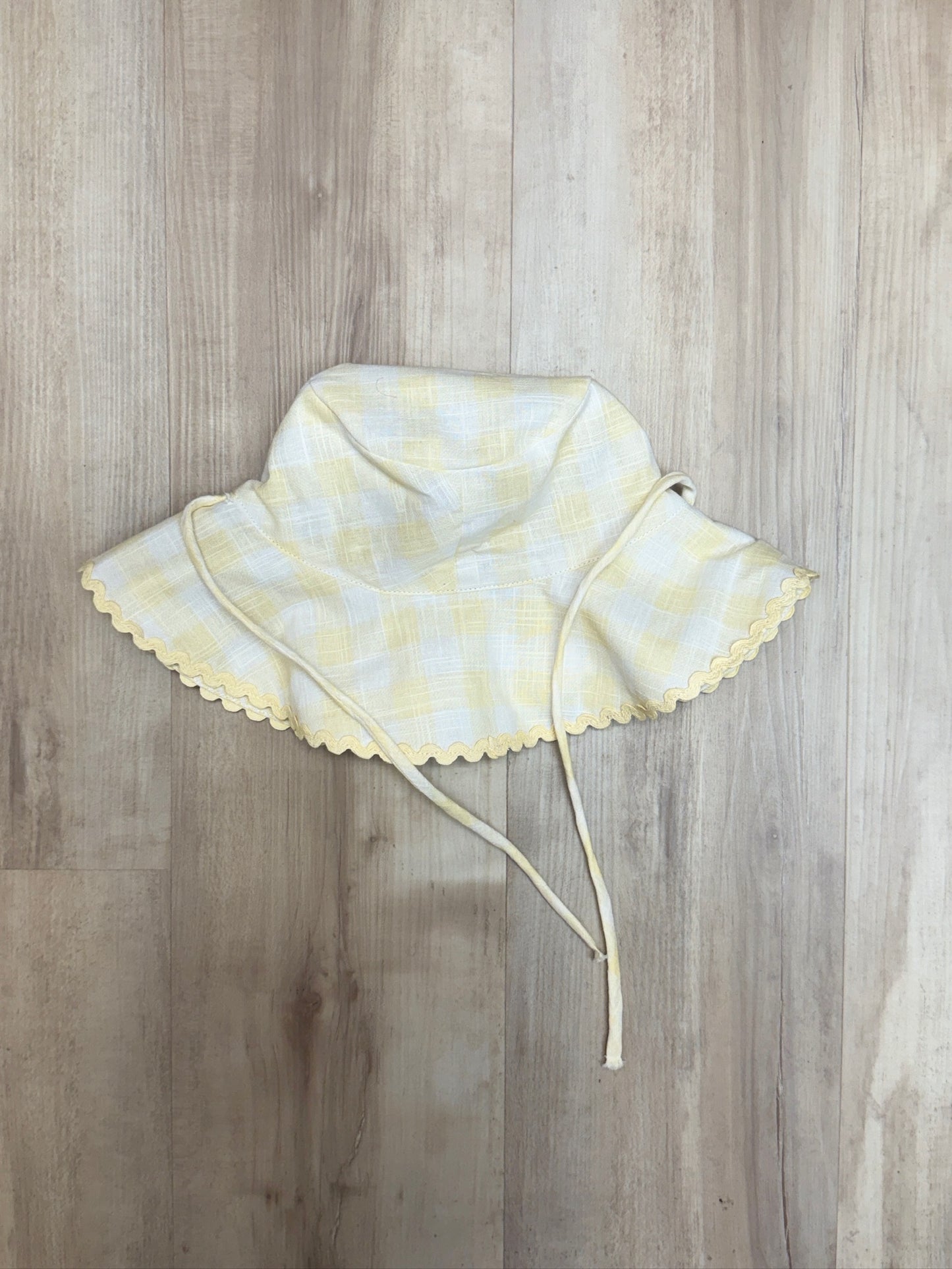 Yellow Linen Hat