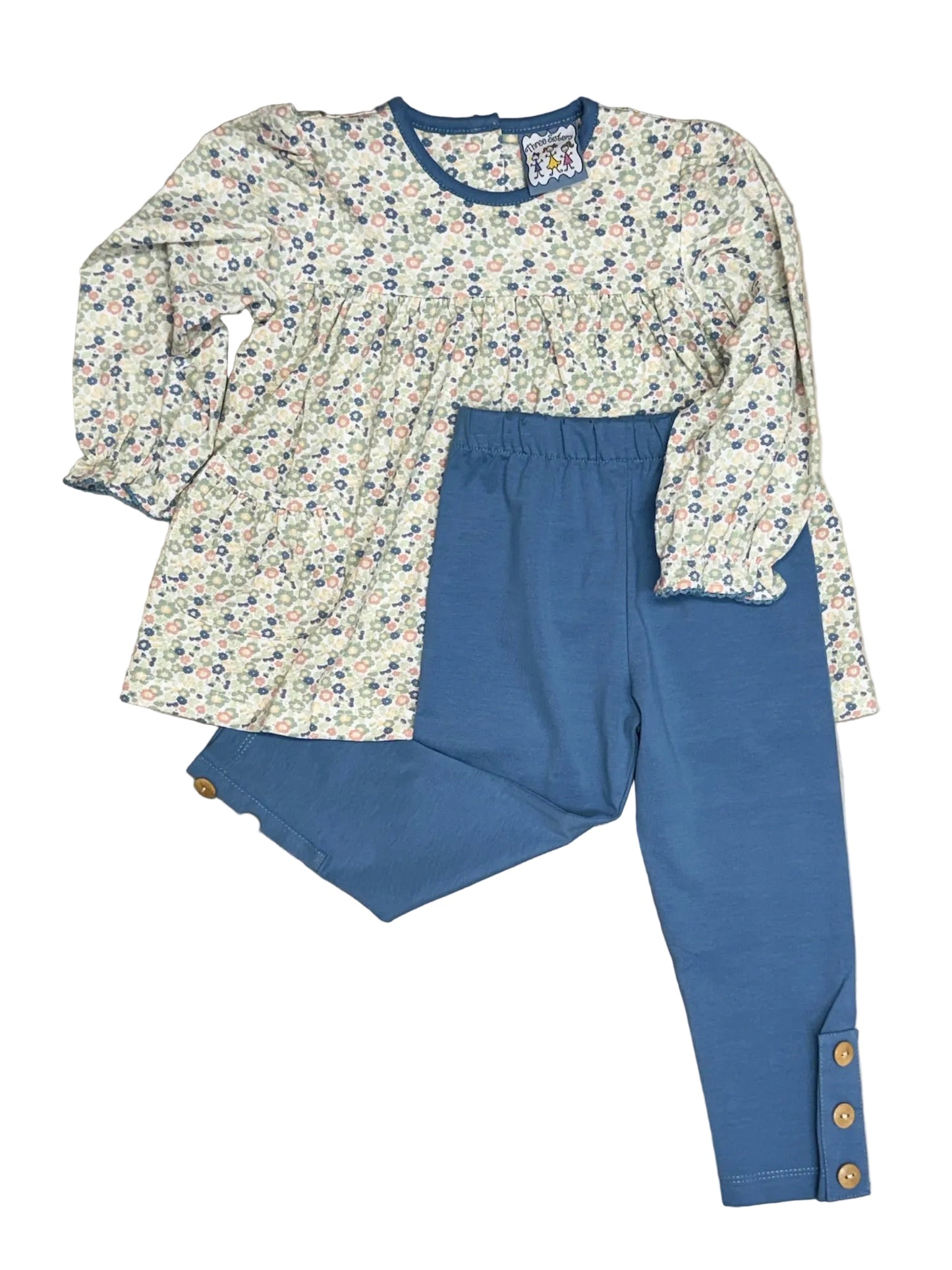 Vintage Ditsy Legging Set