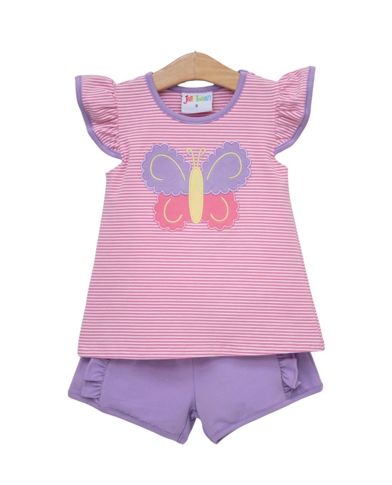 Butterfly Kisses Ruffle Short Set
