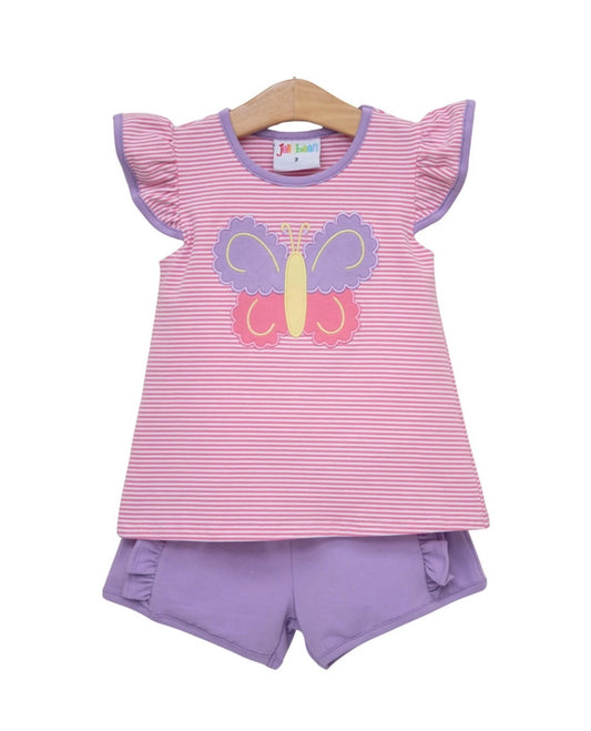 Butterfly Kisses Ruffle Short Set