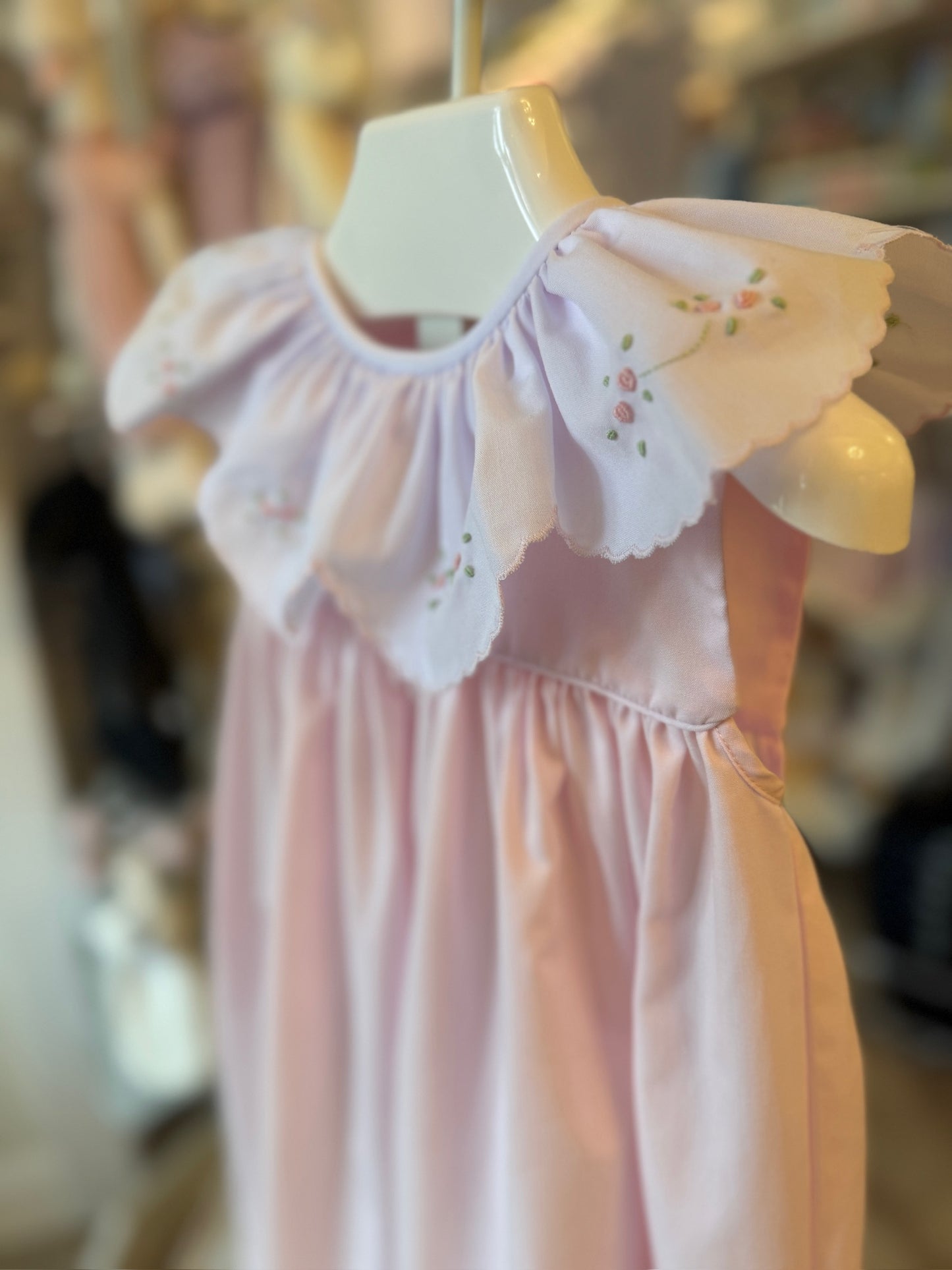 Rosebud Ruffle Collar Dress