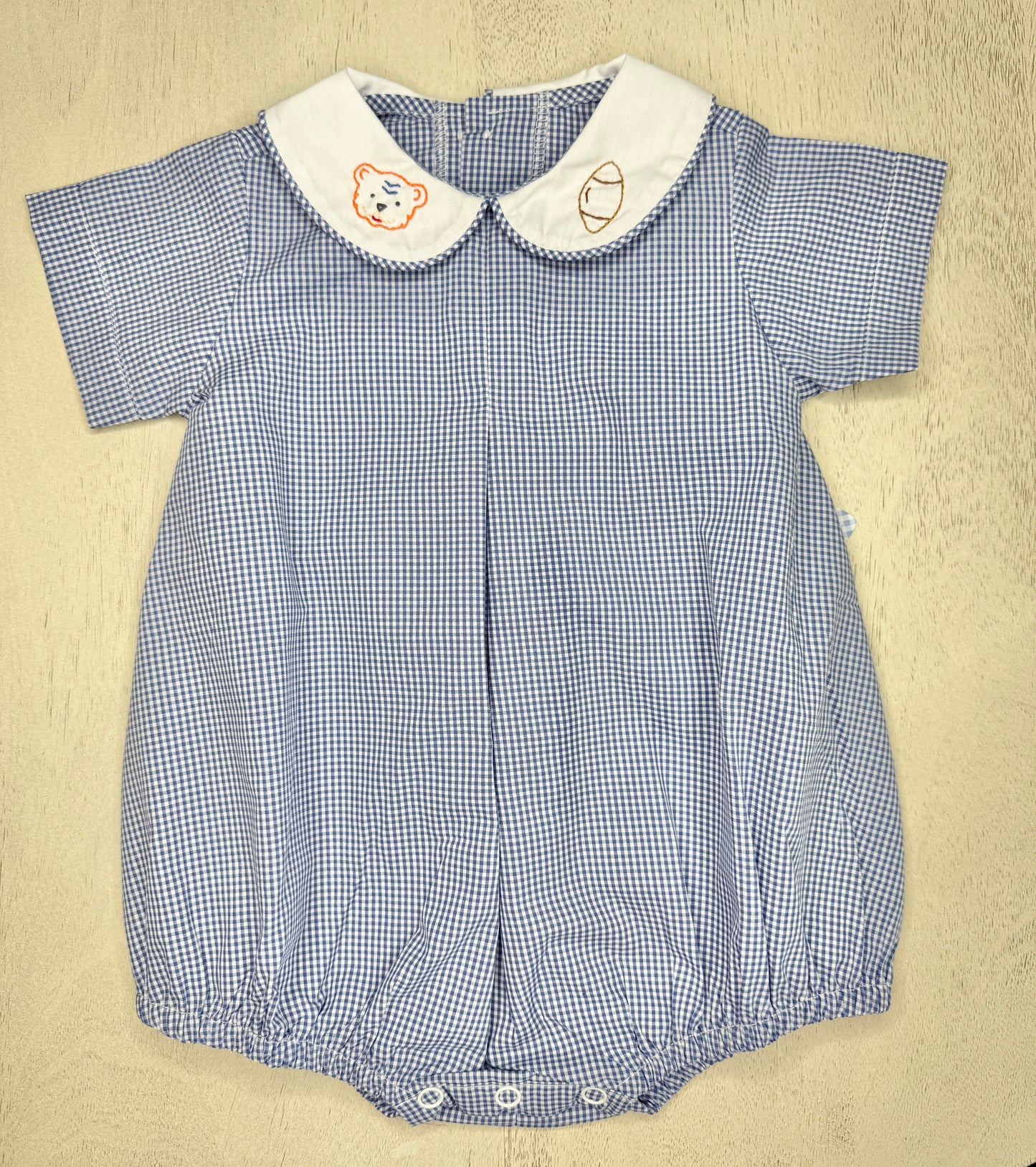 Navy Gingham Aubie Bubble