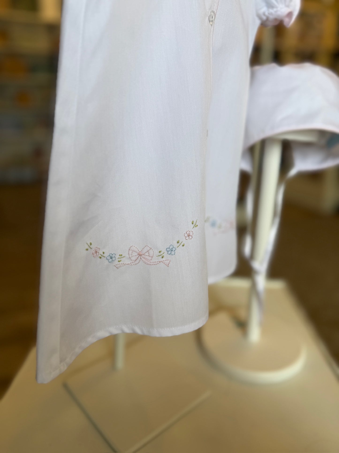 Tiny Bow Daygown and Hat