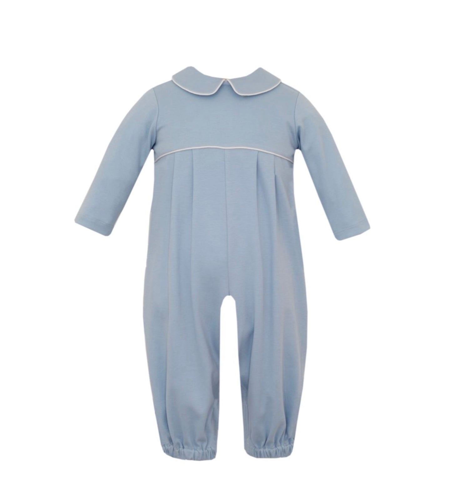 Luke's Blue Knit Romper