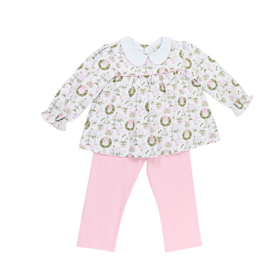 Christmas Toile Pants set