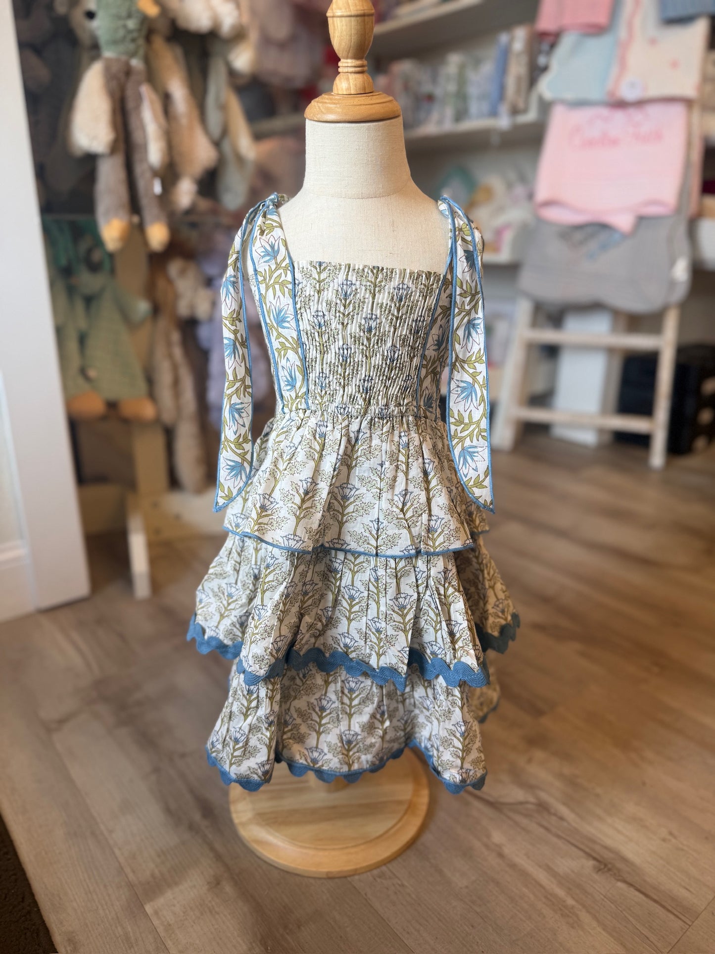 Blue Floral Dress